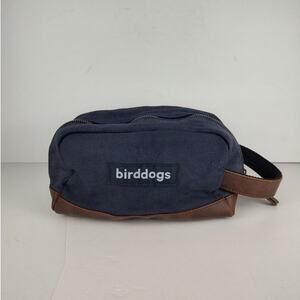 Bird dogs Athletics Dopp Bag Navy Blue Zipper Strap Toiletries Bag